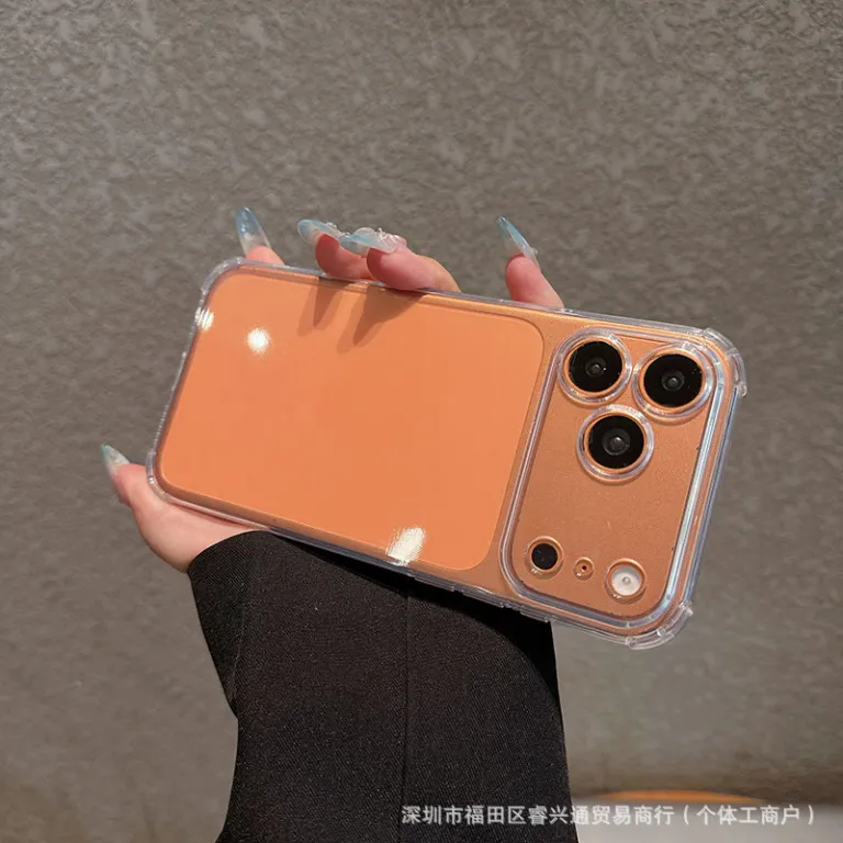 قاب شفاف ضد ضربه با چهار گوشه بالشتک دار مناسب اپل 16E آیفون 17 14promax 12 15 کاور محافظ