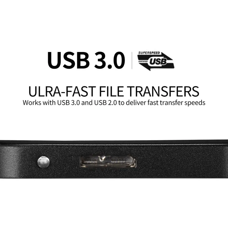 هارد اکسترنال قابل حمل پرسرعت 16TB 8TB 4TB 2TB 1TB هارد قابل حمل USB3.0 مشکی