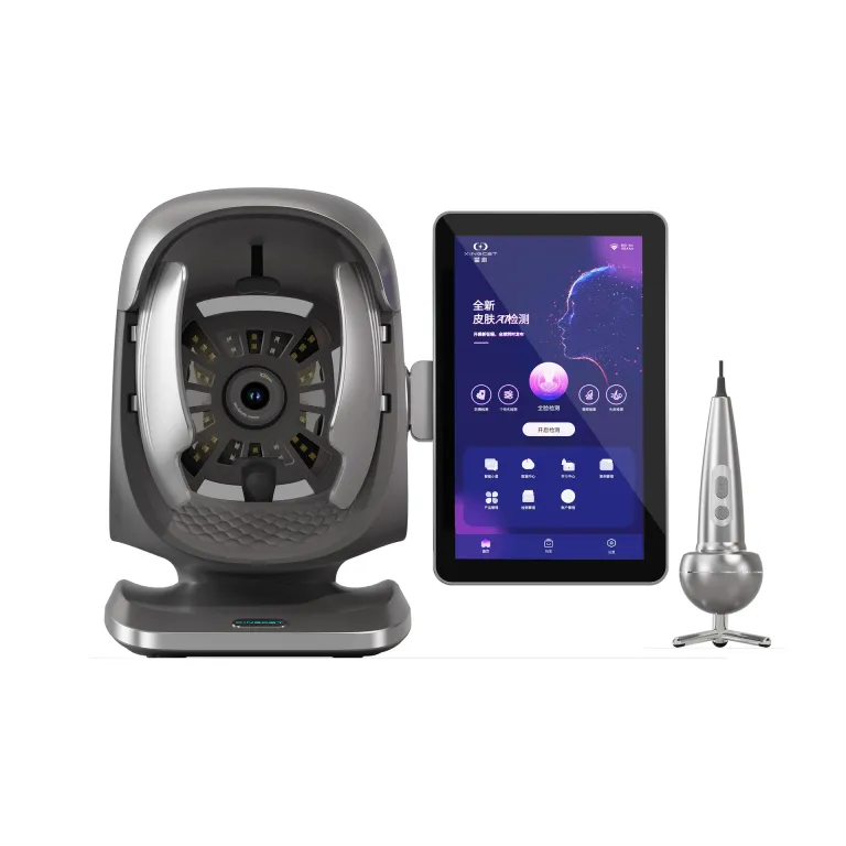 دستگاه آنالیز هوشمند پوست X3pro Xingce برون‌مرزی، آینه جادویی آنالیز UV، رطوبت و طیف سنجی پوست سر و صورت