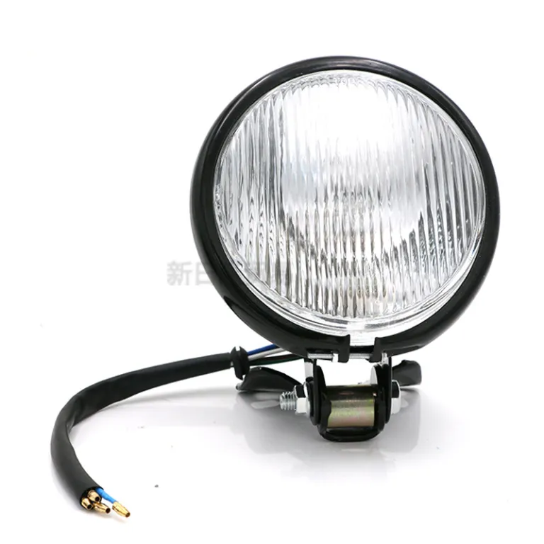 چراغ جلوی فلزی رترو مناسب موتورسیکلت 12v چراغ جلوی رترو یونیورسال مخصوص صادرات