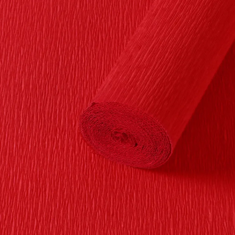 فروش مستقیم کارخانه، کاغذ کرپ رنگی ضخیم، مواد ساخت گل دستی، کاغذ DIY چین‌دار، کاغذ دستی برای گل رز