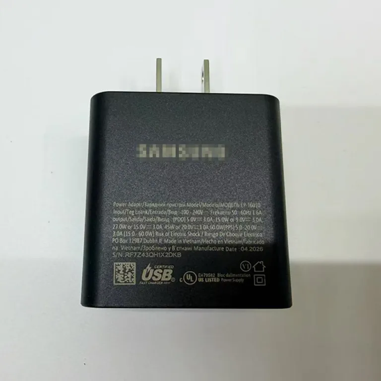 شارژر EP-T6010 با دوشاخه اروپایی، آمریکایی و انگلیسی 60W مناسب سامسونگ گلکسی S26U/S26+ شارژ فوق‌سریع 3.0