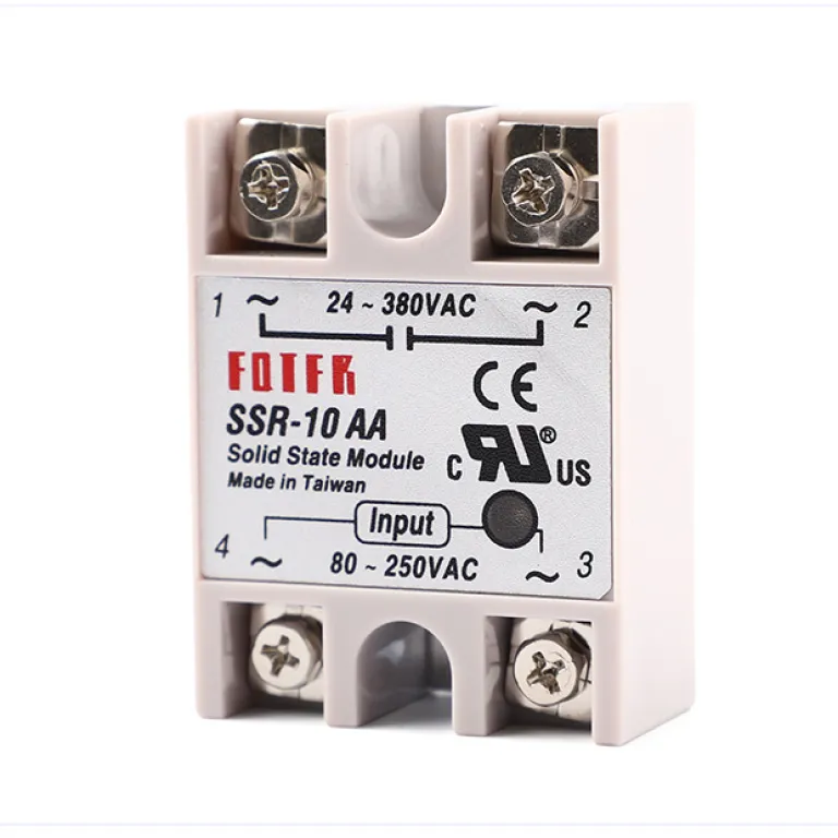 رله حالت جامد تک‌فاز کنترل AC SSR-10AA بدون کنتاکت SSR-40AA 25AA صادراتی