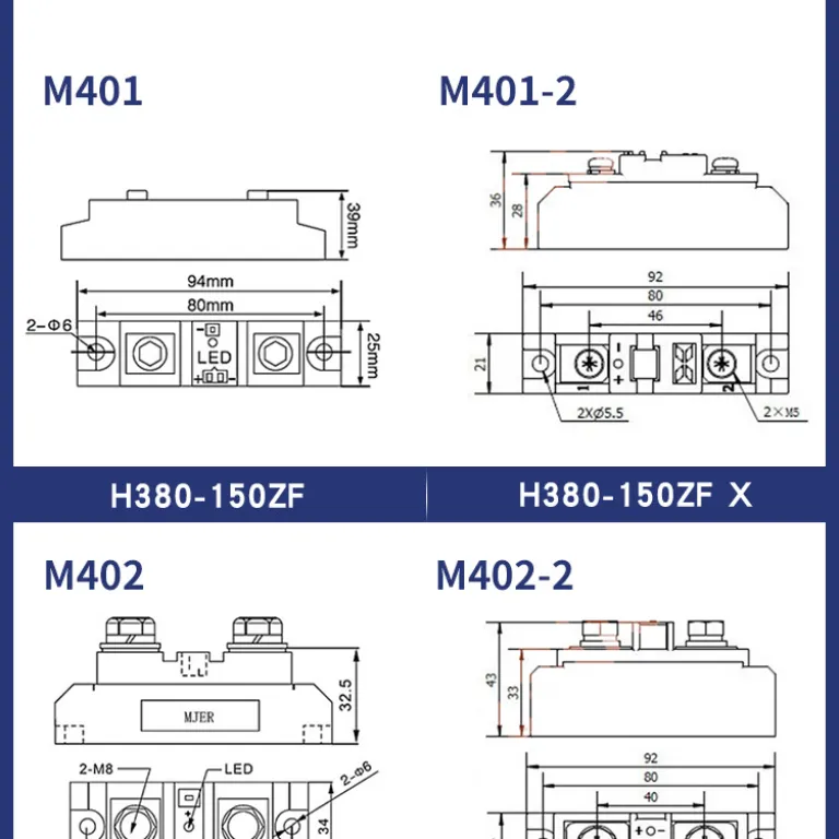 رله حالت جامد صنعتی SSR H3200ZF 3300ZF کنترل DC به AC برای گرمایش کوره برقی