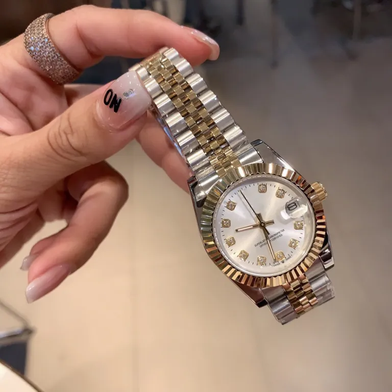 ساعت زنانه رولکس اویستر پرپچوال دیت جاست 31MM کوارتز سوئیسی سری دیت جاست سبز زیتونی