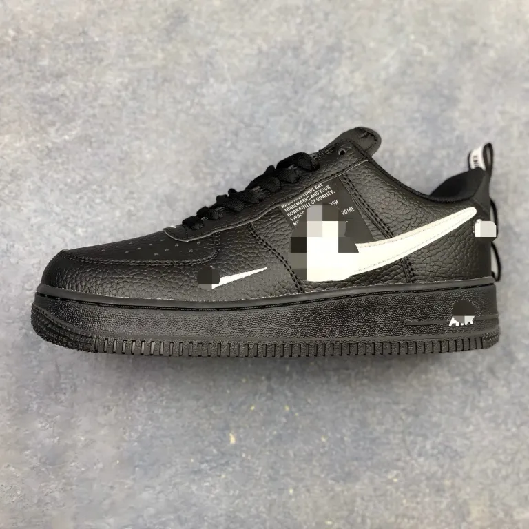 AF1‘07 کفش کتانی ساق کوتاه / کفش راحتی، دوخت لبه‌دار با جعبه اصلی و کفی هوا کامل