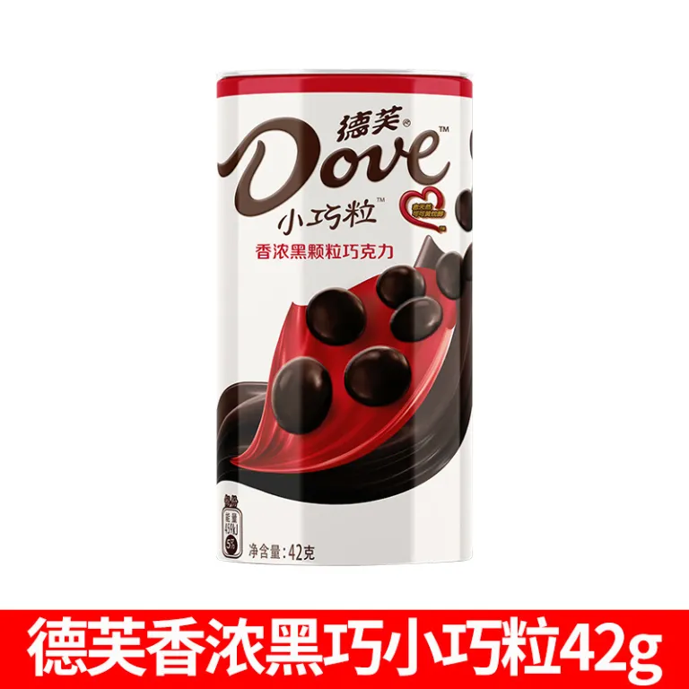 شکلات داوه Dove 42g بسته‌بندی قابل حمل، شکلات تلخ دانه‌ای خوش‌عطر برای عصرانه و مهمانی
