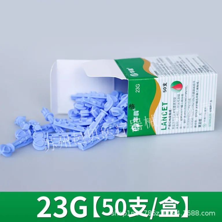 سوزن خون‌گیری یکبارمصرف هوآهونگ 50 عددی سوزن حجامت سوزن سه‌لبه سوزن قند خون سوزن طب سوزنی برای حجامت و تخلیه جوش