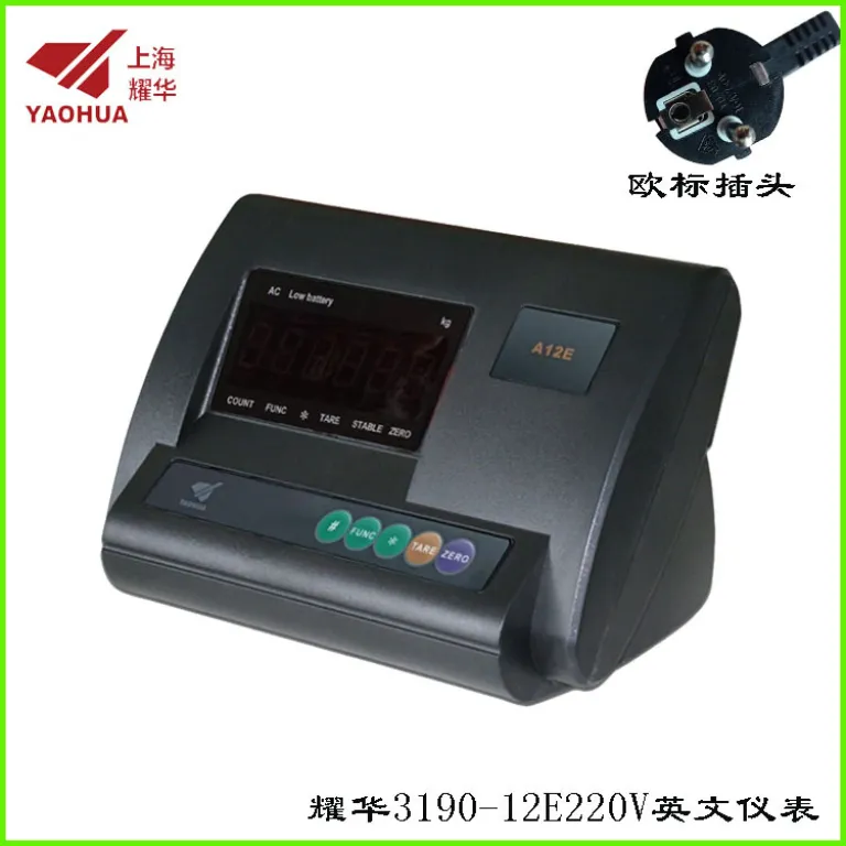 نمایشگر باسکول شانگهای یائوهوا XK3190A12EAS1 سر ترمینال کنترل کمی 232 اتصال به کامپیوتر