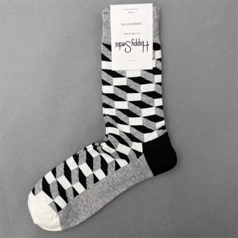 جوراب رنگی HappySocks مردانه طرح کارتونی فانتزی اینستاگرامی ساق‌متوسط بیرونی خیابانی
