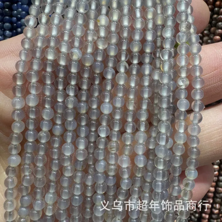 2mm3mm4mm مهره‌های گرد کوچک سنگ طبیعی، لوازم جانبی زیورآلات، آمیتیست، آونتورین سبز، تورمالین، مهره‌های DIY عمده