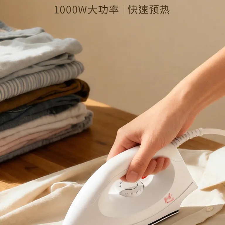 اتوی برقی بزرگ خانگی XINLIANXIN 1000W دستی با دمای قابل تنظیم، مناسب خوابگاه برای اتوکشی لباس