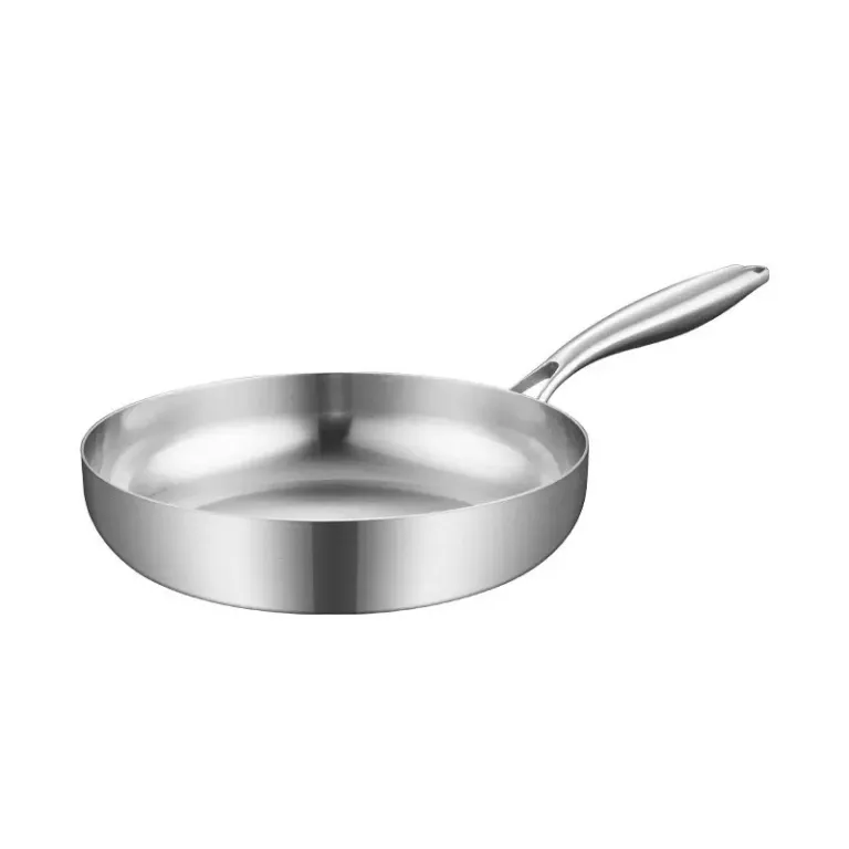 ماهیتابه استیل سه لایه 304 نچسب بدون پوشش مخصوص پنکیک و استیک