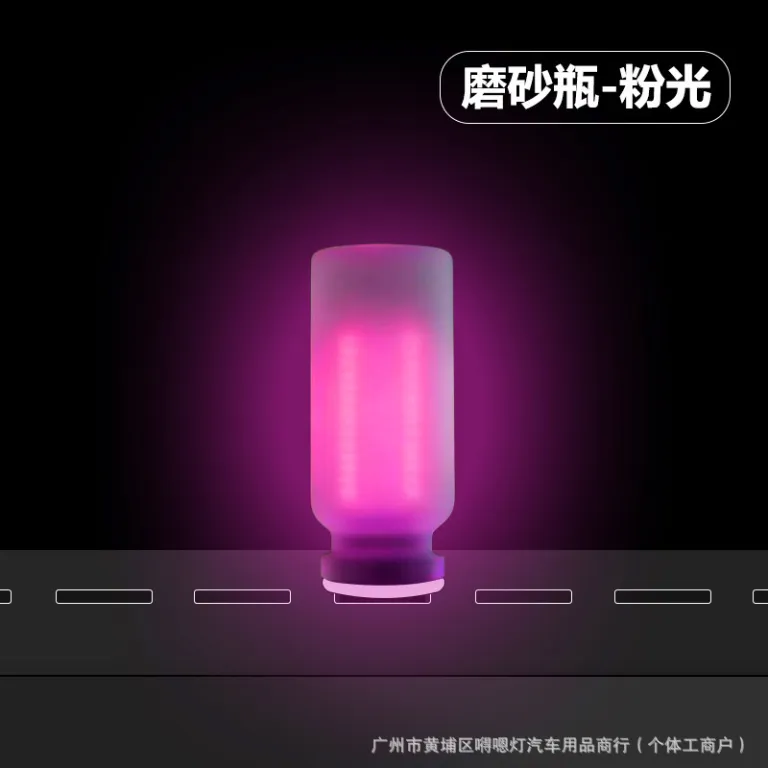 چراغ خواب USB جدید کراس‌بوردر طرح بطری خودرو، چراغ لمسی شیشه‌ای کنار تخت و خودرو، چراغ LED رترو فضاساز