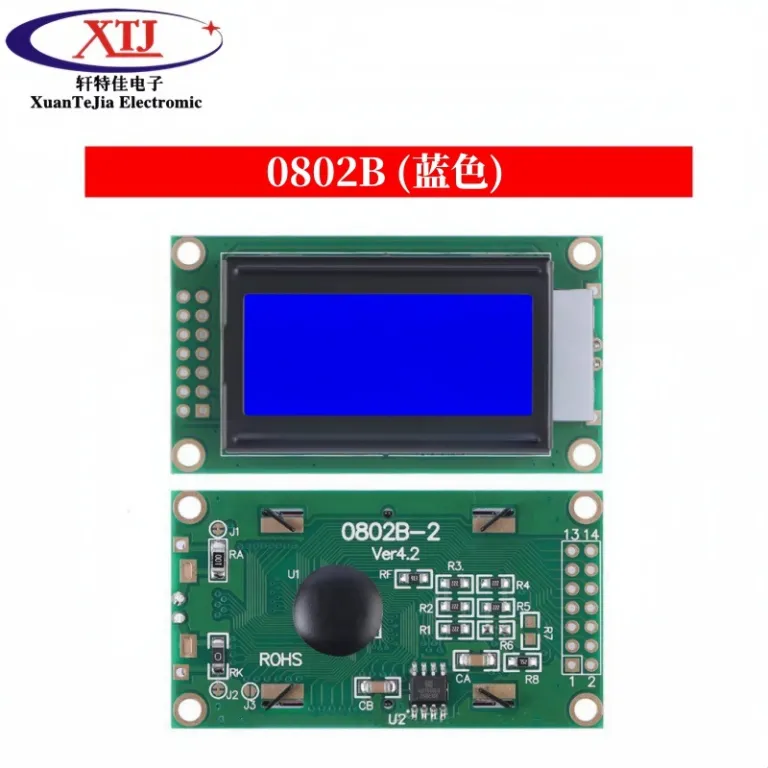 صفحه آبی/زرد-سبز 1602A/1604A/2004A/12864B صفحه LCD 5V با نور پس‌زمینه IIC