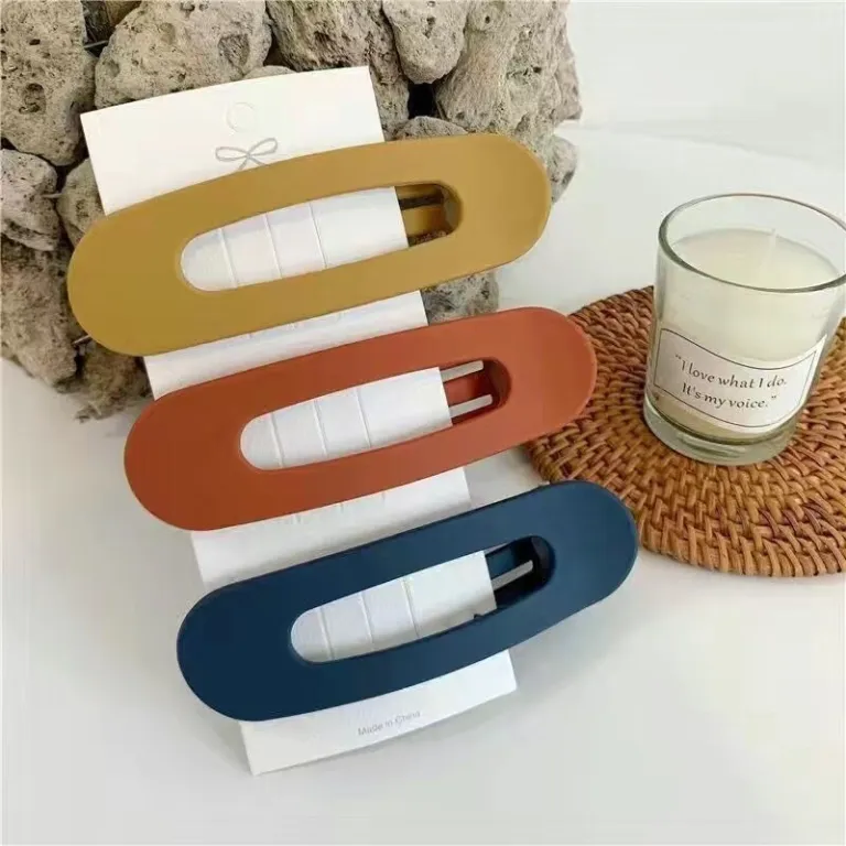 گیره موی شکلاتی رنگ جدید اینترنتی برای شستشوی صورت و آرایش، گیره یک‌طرفه برای موهای ریز، گیره موی بالای سر، زیورآلات موی جلوی پیشانی، عمده