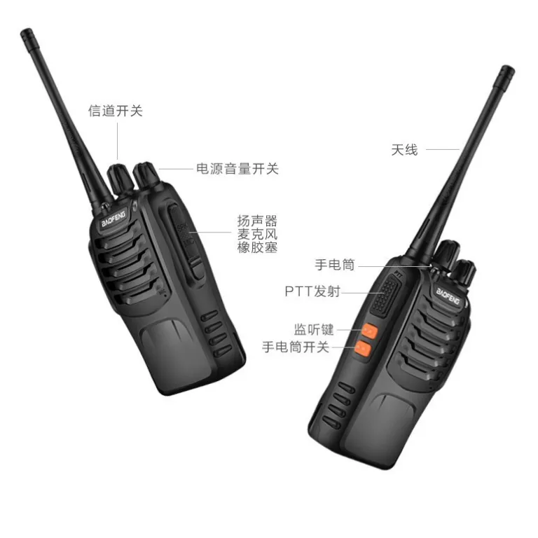 بیسیم بائوفنگ 888s برای فضای باز و کارگاه BAOFENGBF-888s بائوفنگ بی‌سیم پرقدرت