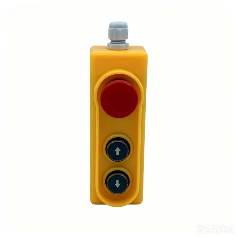 قطعات کلید وینچ و جرثقیل، مغزی کلید 220V380V با دستگیره توقف اضطراری و حرکت بالا-پایین