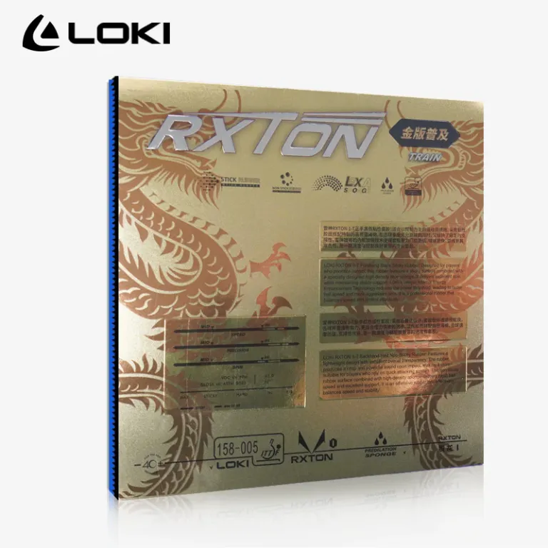 روکش لاستیکی راکت پینگ‌پنگ LOKI Thor Ruilong 1 3 5 PRO با اسفنج آبی مخصوص تیم استانی، نسخه ملی 9