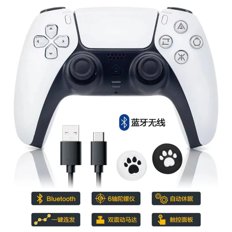 PS4 دسته بازی بی‌سیم بلوتوث PS4 کنترلر با لرزش دوگانه و حسگر حرکت 6 محور با قابلیت شلیک پیاپی 5 طراحی نسل جدید مخصوص صادرات