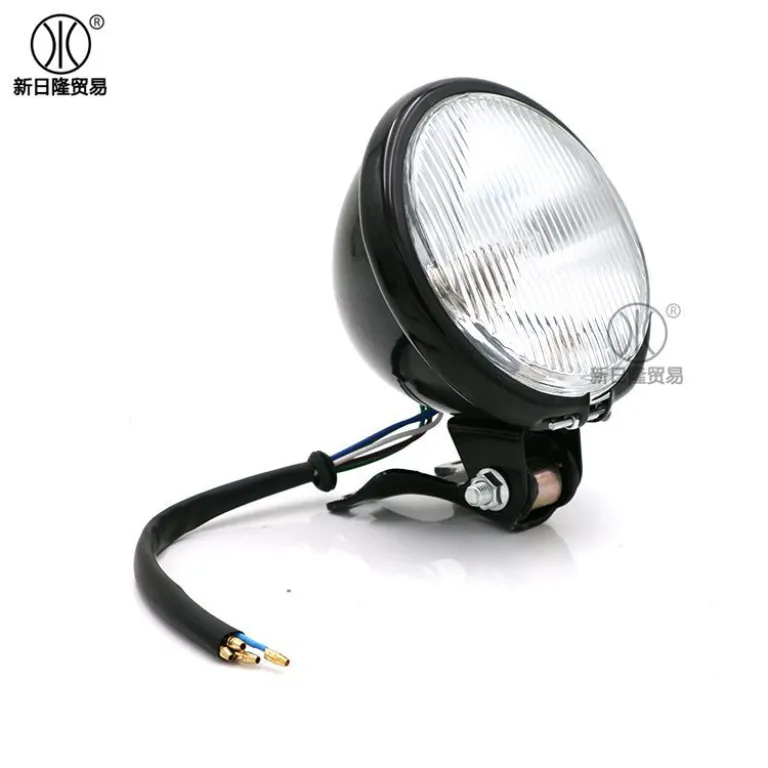 چراغ جلوی فلزی رترو مناسب موتورسیکلت 12v چراغ جلوی رترو یونیورسال مخصوص صادرات