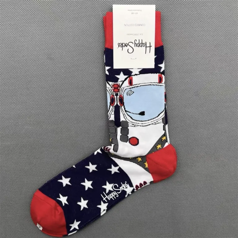 جوراب رنگی HappySocks مردانه طرح کارتونی فانتزی اینستاگرامی ساق‌متوسط بیرونی خیابانی