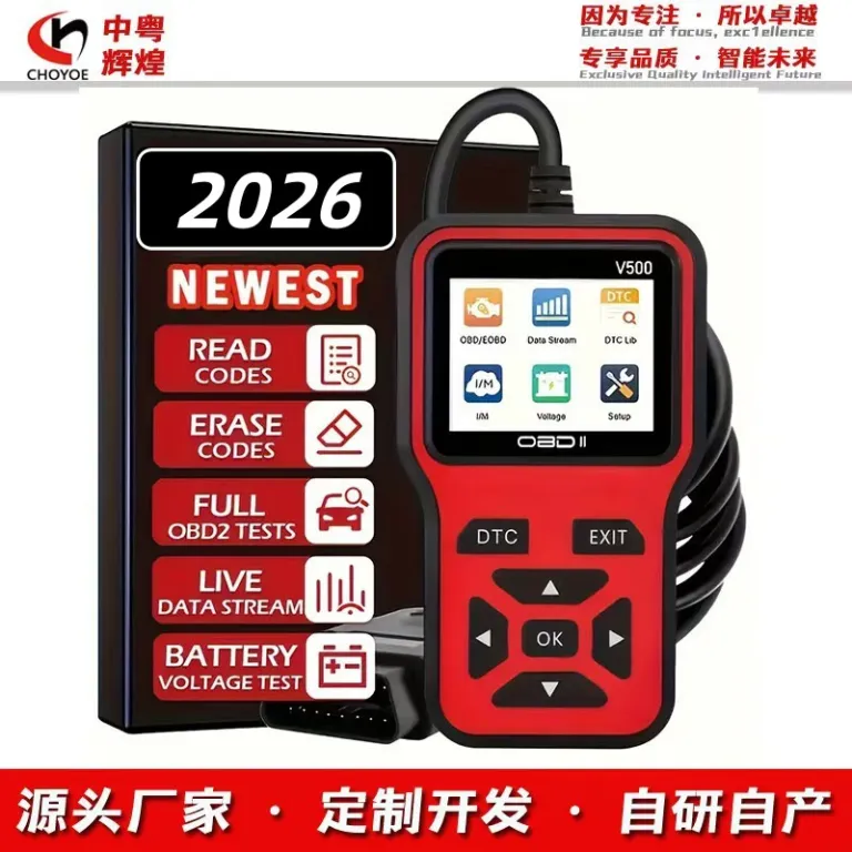 دستگاه عیب‌یاب خودرو OBD2 v500 کارت‌خوان کد خطا اسکنر مخصوص تجارت خارجی