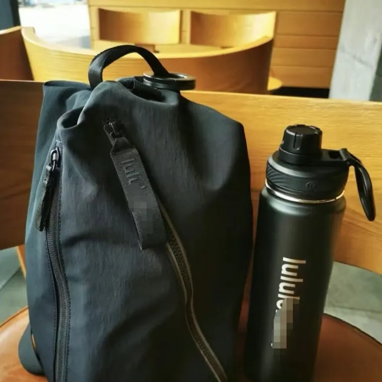 بطری آب ورزشی BacktoLife مشابه lululemon 710ml قمقمه سفری و یوگا