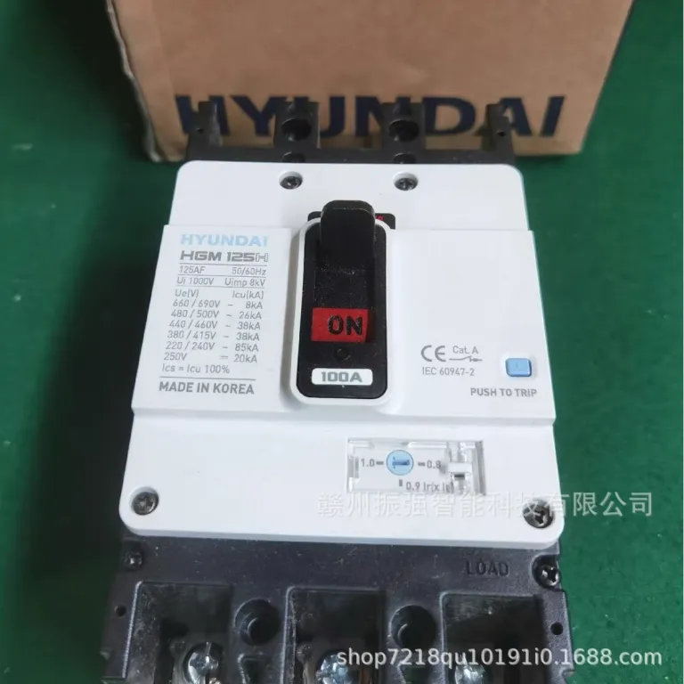 قابل مذاکره کلید اتوماتیک قالبی هیوندای HYUNDAI HGM125H 3P 100A نوع کشویی مخصوص کشتی
