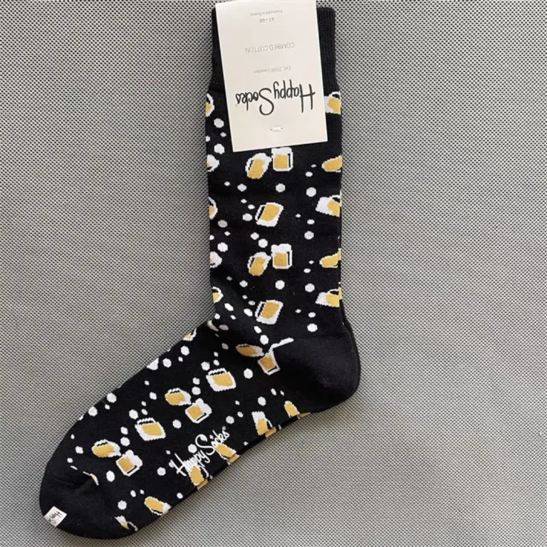 جوراب رنگی HappySocks مردانه طرح کارتونی فانتزی اینستاگرامی ساق‌متوسط بیرونی خیابانی