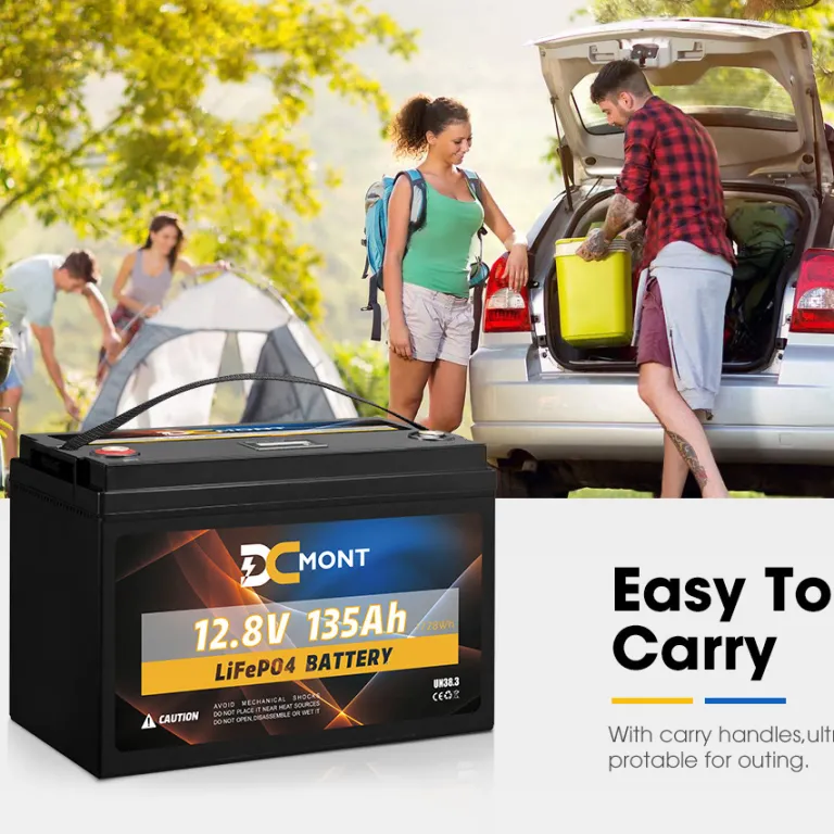 باتری لیتیوم آهن فسفات DC MOUNT 12.8V 135AH با BMS داخلی مناسب برای تامین برق کاروان و کمپینگ