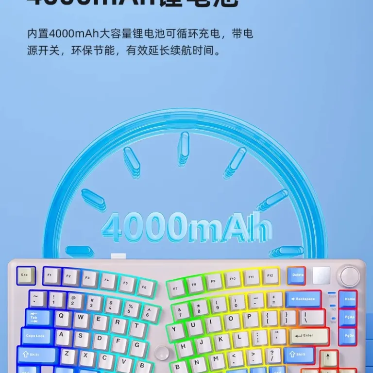 کیبورد مکانیکی آلیس LEOBOG A75 با قابلیت تعویض گرم، RGB، سفارشی‌سازی شده برای بازی و کارهای اداری و تبلت، ساختار TOP
