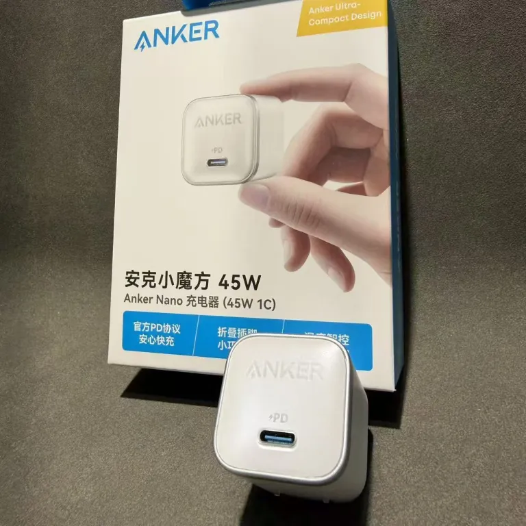 شارژر Anker سازگار با اپل PD45W شارژر سریع iPhone17/16 شارژر موبایل 45W