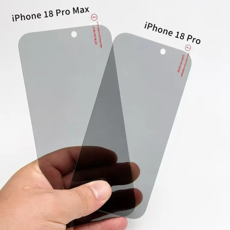گلس محافظ صفحه نمایش مناسب اپل 18promax 28 درجه ضد جاسوسی iPhone18 گلس شیشه‌ای ضد گرد و غبار