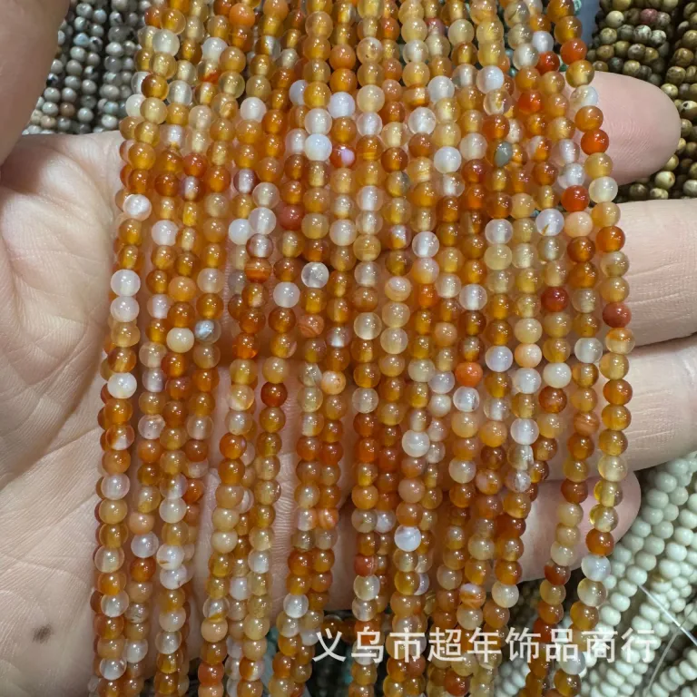 2mm3mm4mm مهره‌های گرد کوچک سنگ طبیعی، لوازم جانبی زیورآلات، آمیتیست، آونتورین سبز، تورمالین، مهره‌های DIY عمده