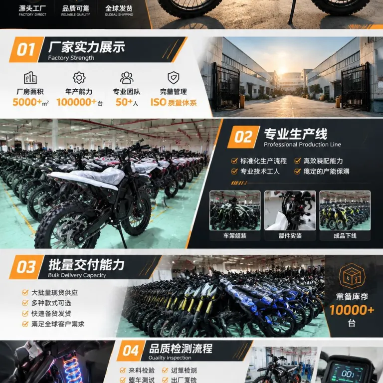 72V موتورسیکلت برقی آفرود لیتیومی بزرگسال