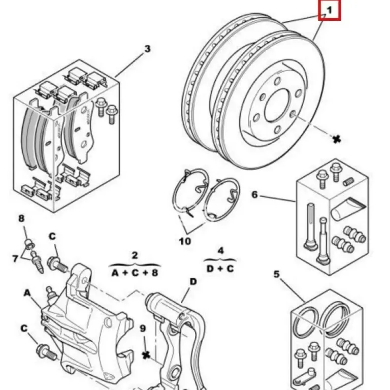 دیسک ترمز جلو مناسب برای 301 پژو 206 207 2008 سیتروئن C2 فوکانگ الیزه C3XR