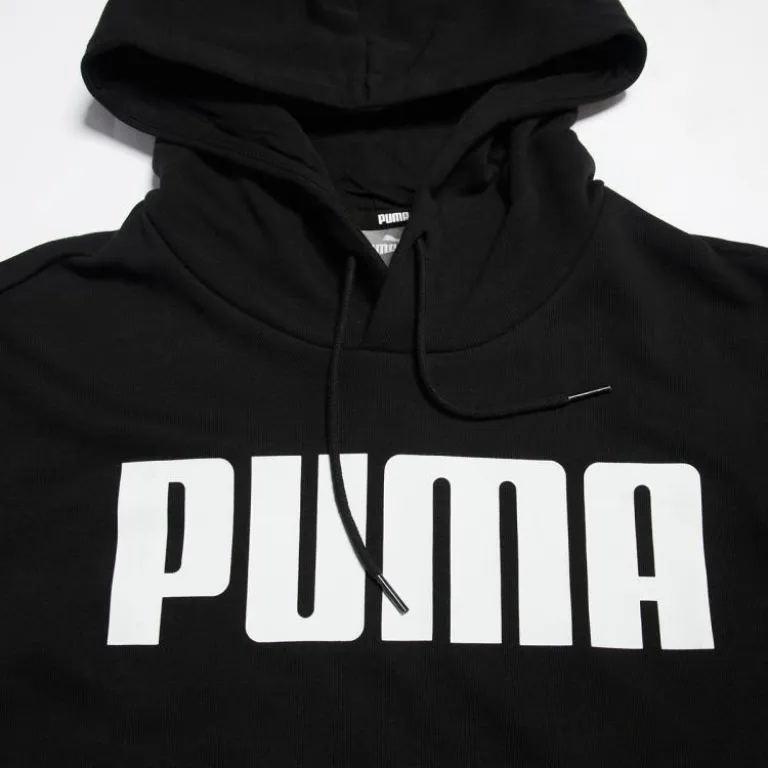 هودی کلاه‌دار یونیسکس PUMA با لوگوی بزرگ، مناسب زوج‌ها