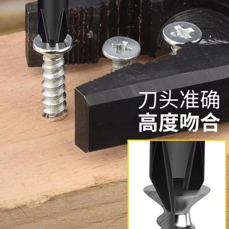 دسته پیچ‌گوشتی کارخانه‌ای دوطرفه چهارسو و دوسو آهنربایی ضدلغزش با روکش لاستیکی پیچ‌گوشتی چندکاره