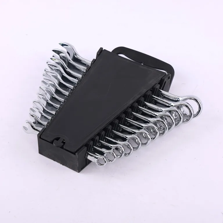 مجموعه آچار تخت و رینگی آینه‌ای 12 تکه دوکاره تعمیرات خودرو و مکانیکی 8-24mm