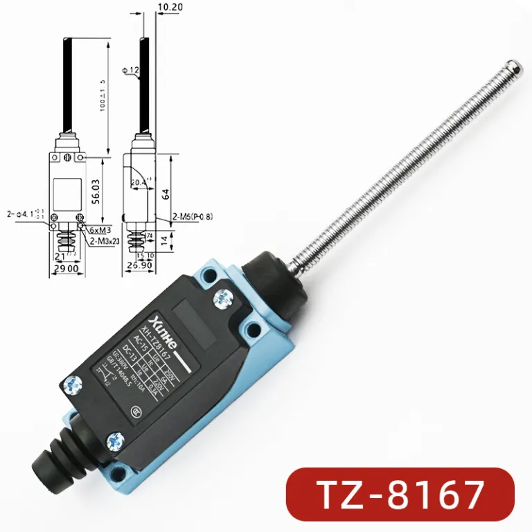ME-8108 کلید محدودکننده خودبازگشت میکروسوئیچ تماسی محدودکننده TZ-8101 کلید مسیر