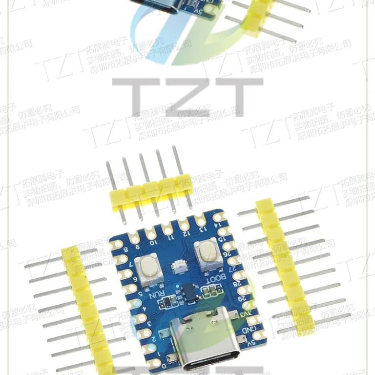 برد توسعه RP2350-Zero میکروکنترلر با رابط Type-C مبتنی بر تراشه RP2350 رزبری پای