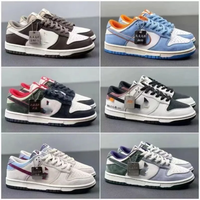 کفش اسکیت‌بورد ساق‌کوتاه سری دایو کاتسوهیرو Dunk Low اورجینال پوتیان، کفش ورزشی مردانه و زنانه، طرح جفت