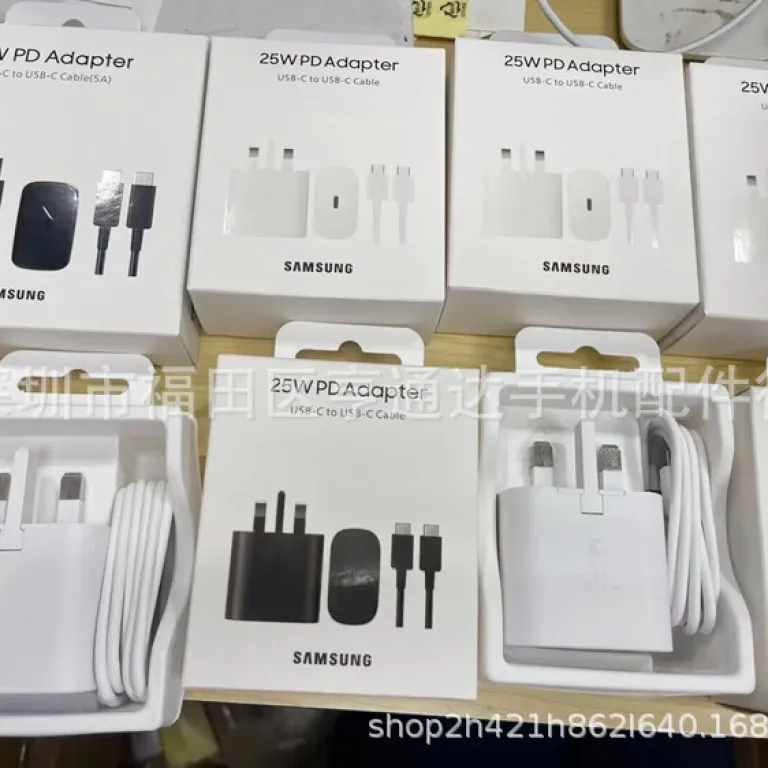 شارژر اورجینال سامسونگ 25W note20/S22+/S21U PD 25w با شارژ فوق سریع و کابل