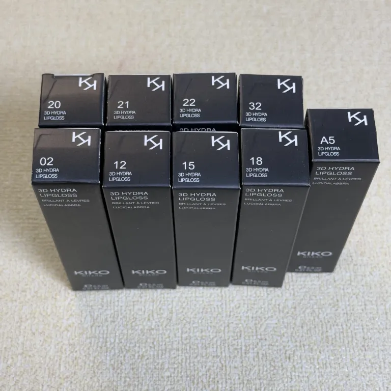رژ لب مایع آینه‌ای تک‌سر KIO مخصوص صادرات 3D 02 22 12 رژ لب براق شیشه‌ای موجود در رنگ حبوبات 6.5ML