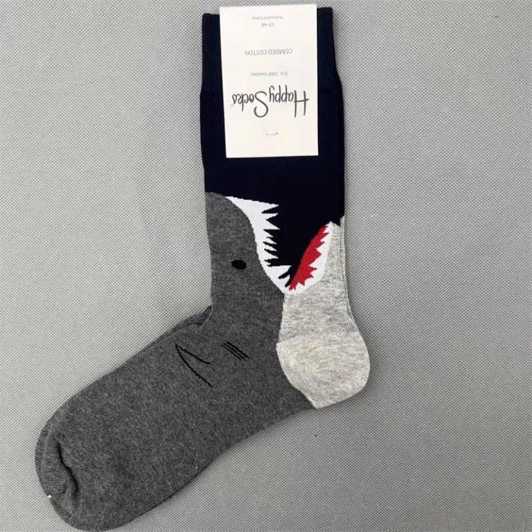 جوراب رنگی HappySocks مردانه طرح کارتونی فانتزی اینستاگرامی ساق‌متوسط بیرونی خیابانی