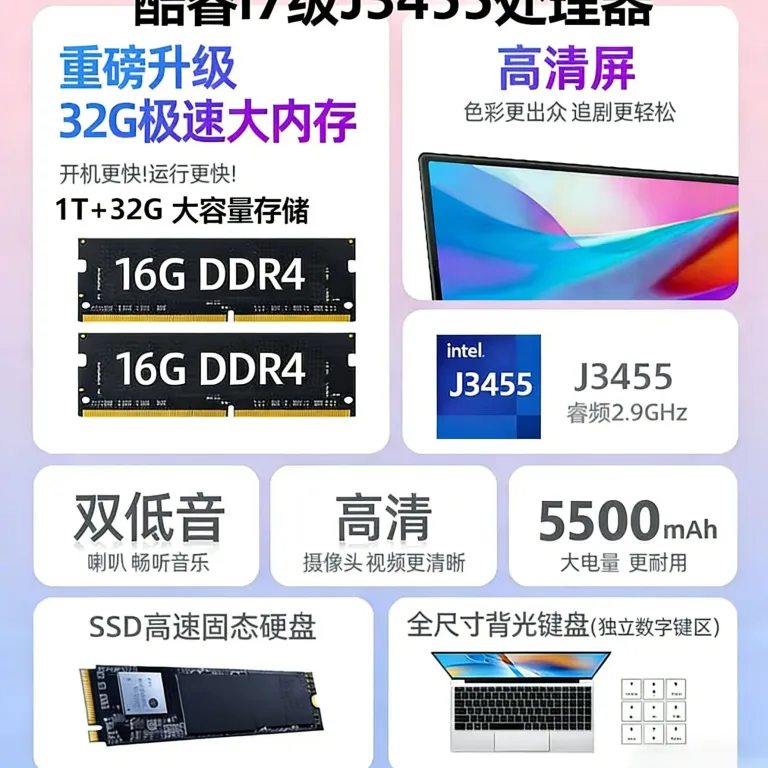 تولیدکننده اصلی Core i9 نسل 15.6 اینچ لپ‌تاپ باریک برای کارهای اداری، اینترنت و گیمینگ