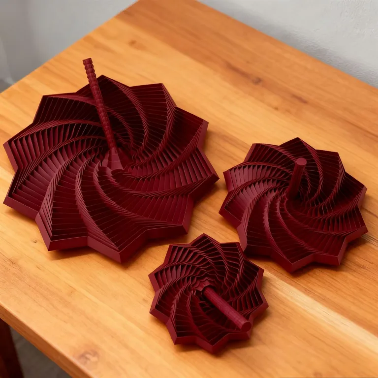 3D اسباب‌بازی ضد استرس مارپیچ سه‌بعدی حسی ستاره‌ای شکل با دسته، مجسمه رومیزی کوچک