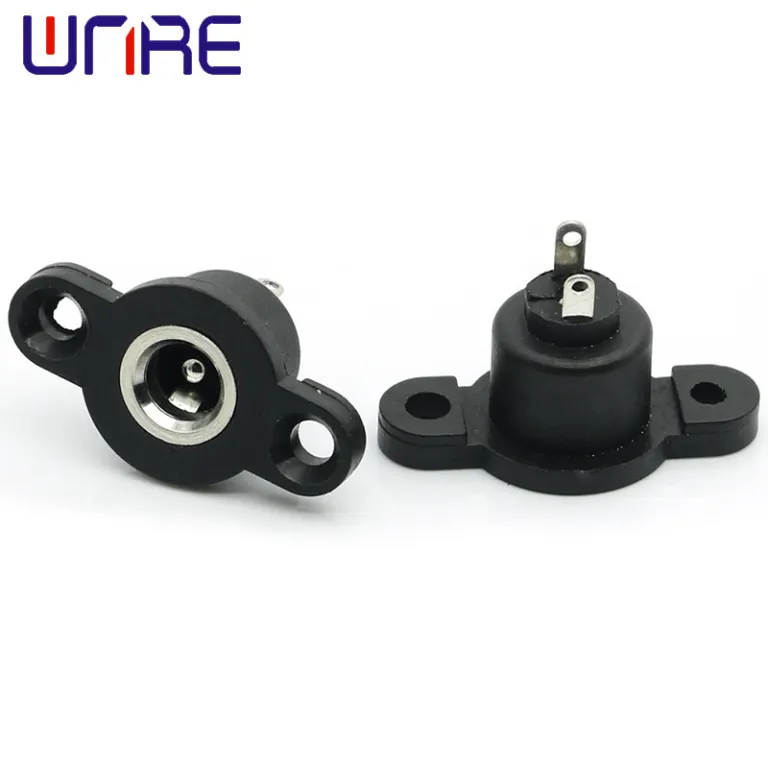 کانکتور فلزی دایرهای ضدآب رزوه‌ای منبع تغذیه DC-022B 5521 5525 سوکت مادگی شارژ DC