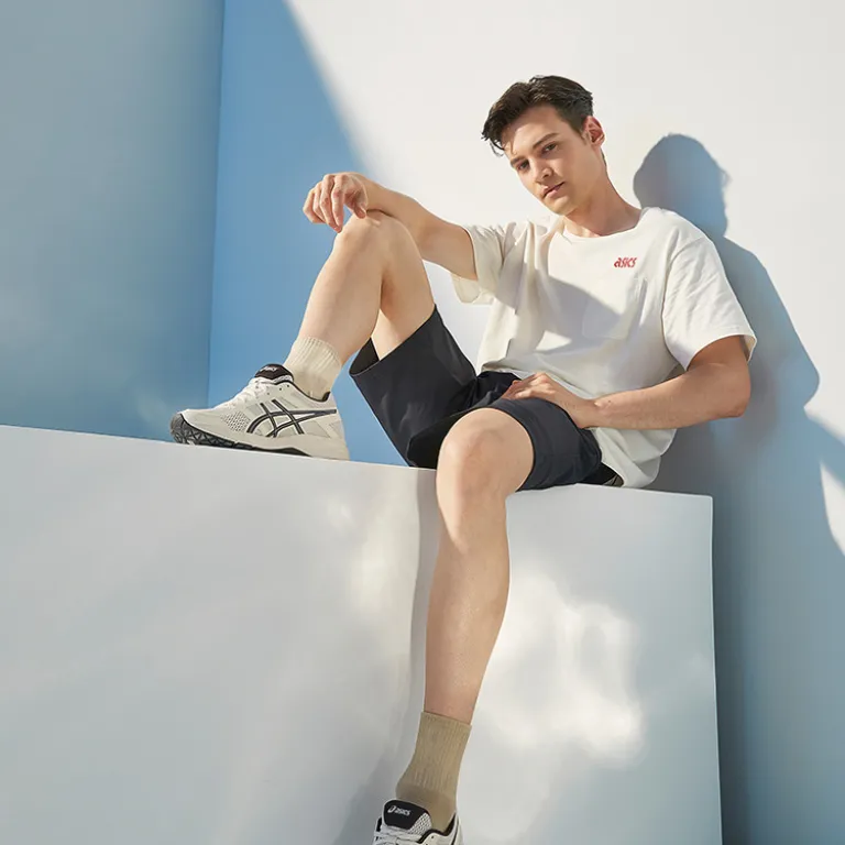 کفش دویدن مردانه ASICS سبک، تنفس‌پذیر و ضربه‌گیر GEL-CONTEND 4